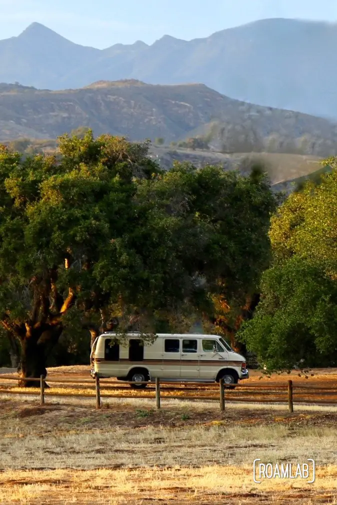 1986 Dodge Ram 3500 camping in California