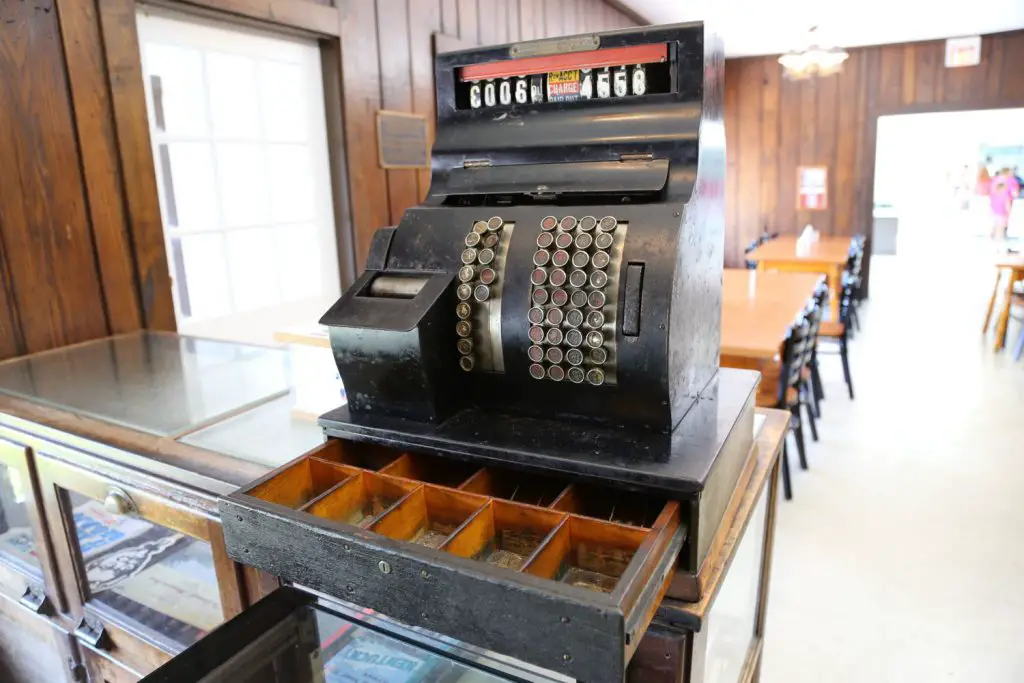Classic cash register from the early days of KFC