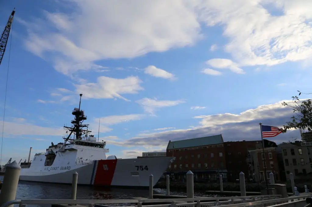 A new coast guard was at port.