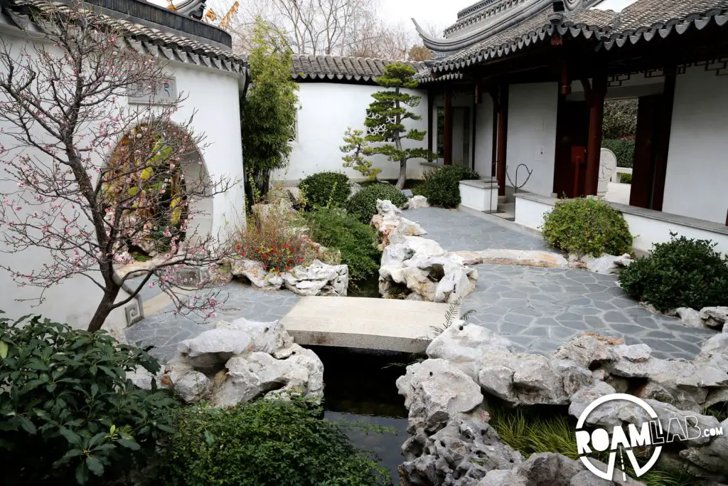 Entering the Chinese Gardens