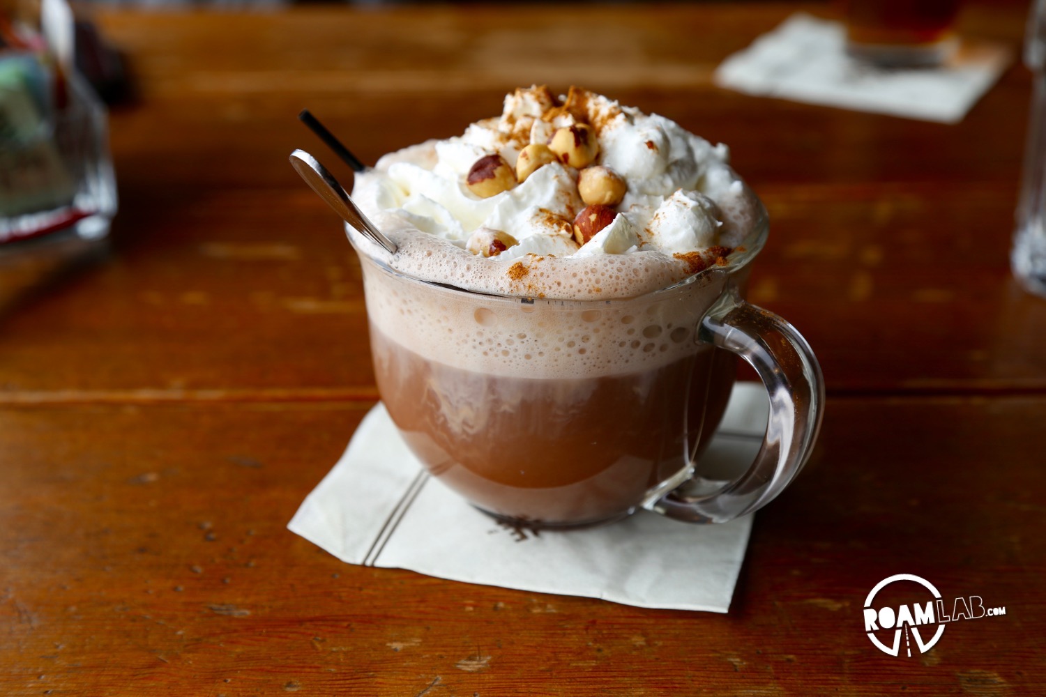 Spiked cocoa from Timberline Lodge along the Fruit Loop of Mount Hood