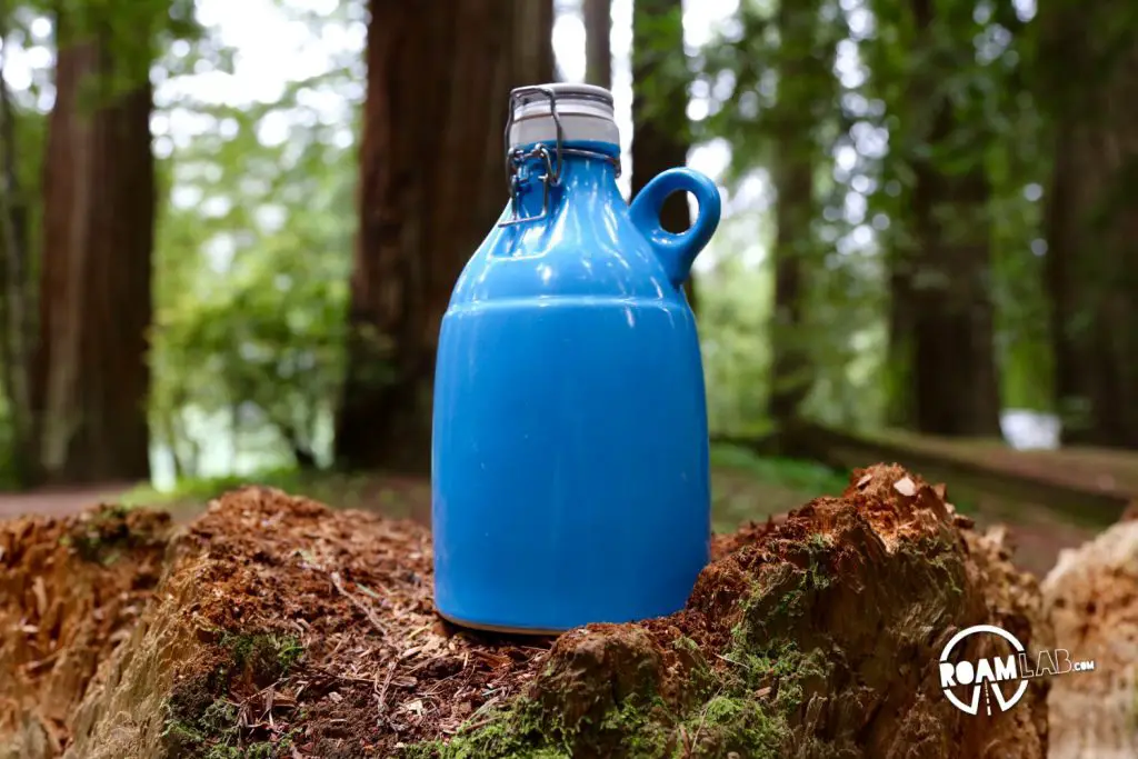 One of our awesome friends in Portland made a gift of this Portland Growler Co. 64 oz growler. We finally got to make use of it on this stop. We are blown away by the awesome craftsmanship.