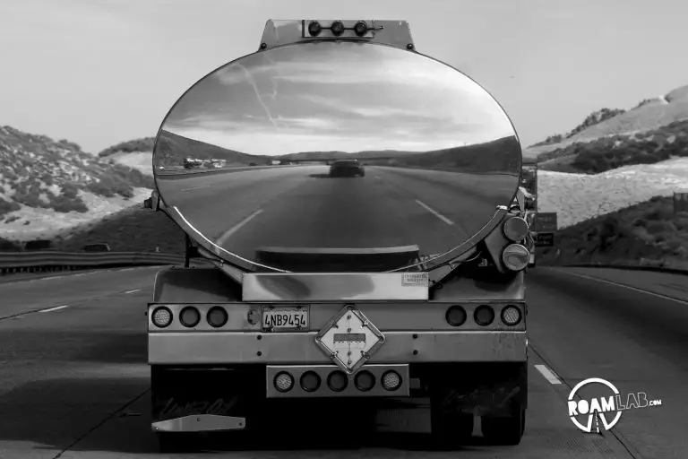 Dodgy II, traveling down the 5 through the mountainous grapevine.