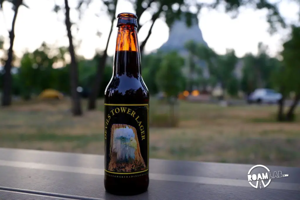 Devils Tower Lager at the Devils Tower Campground