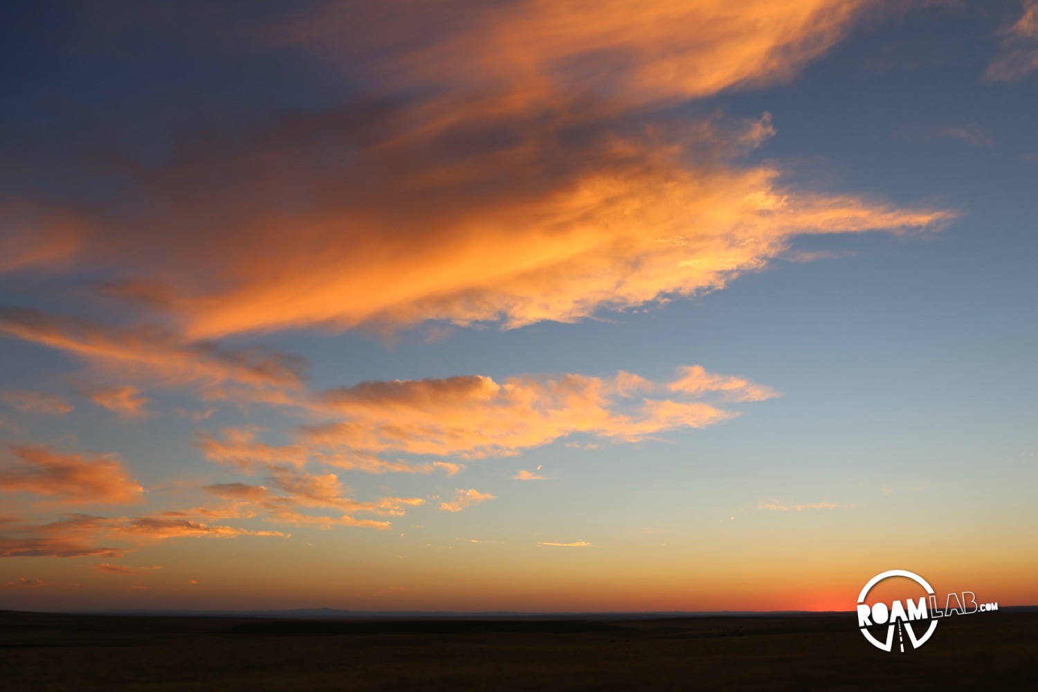 Sunset over Badlands National Park