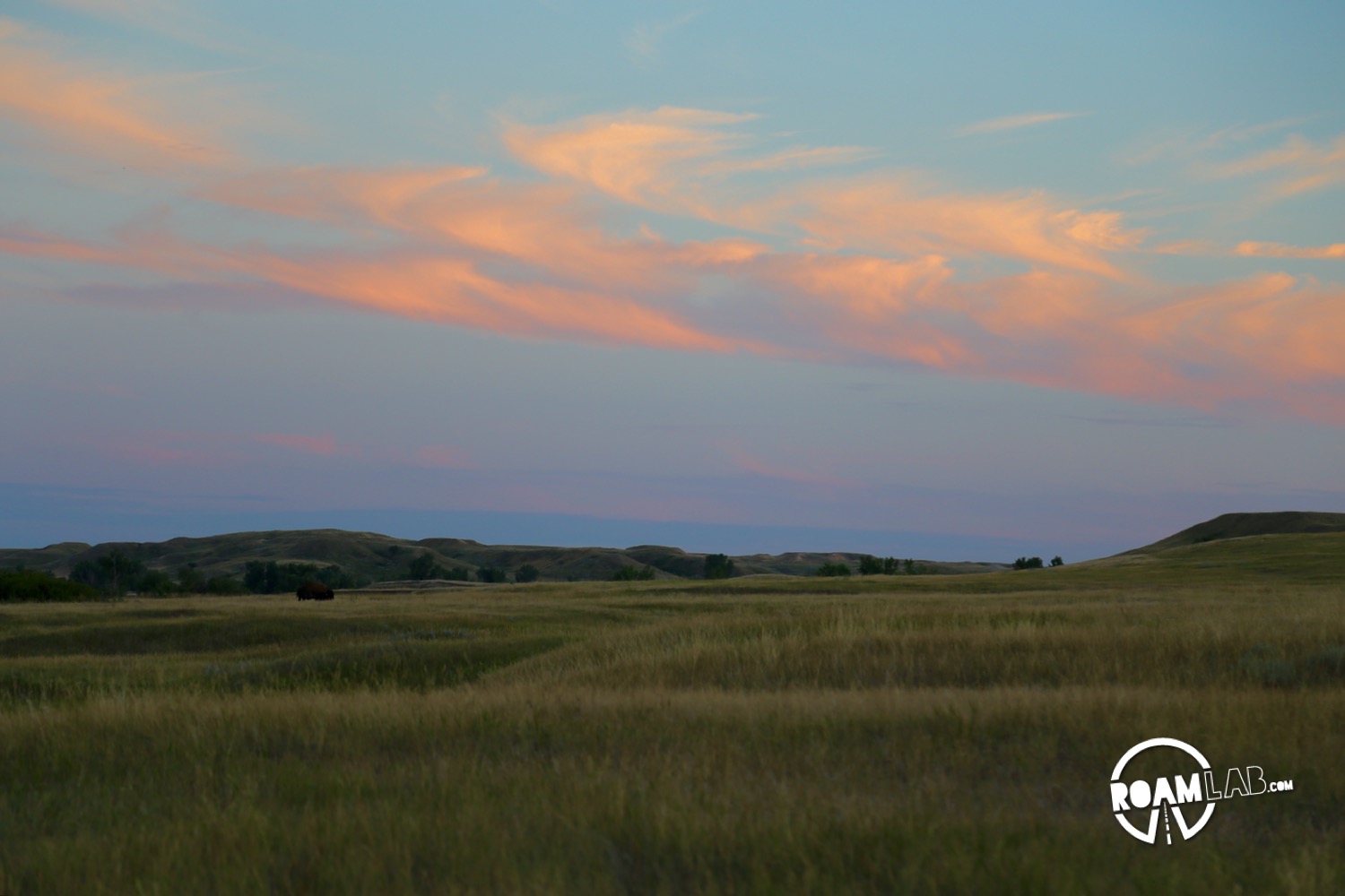 Sunset over Badlands National Park