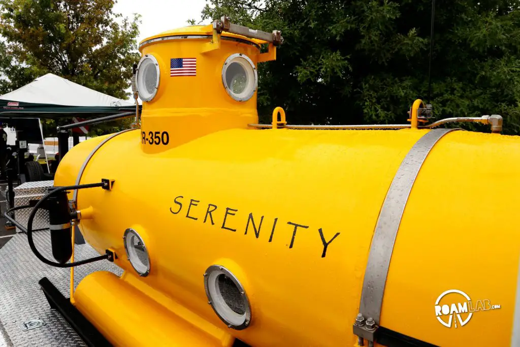 Serenity underwater explorer on display at the Nashville Mini Maker Faire.