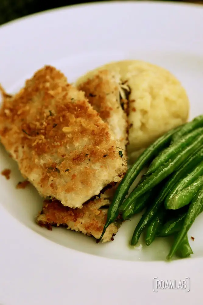 Almond crusted whitefish at Draught House and Mary's Bistro