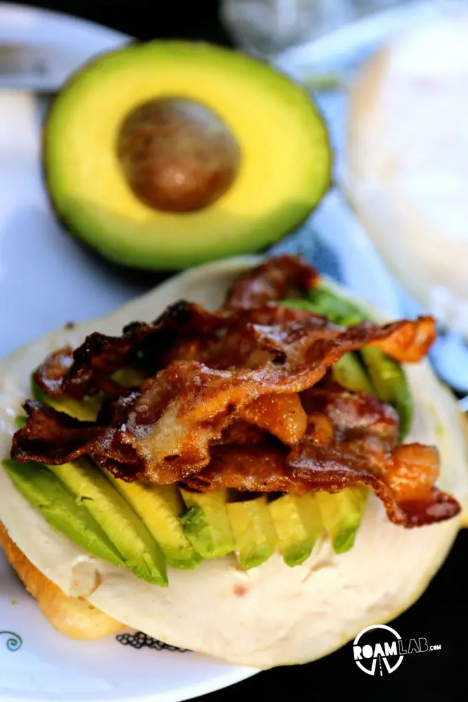 Once we have some bacon on the club sandwich, we know we have a legit meal on our hands. That's why we love the Camper’s Club Sandwich.