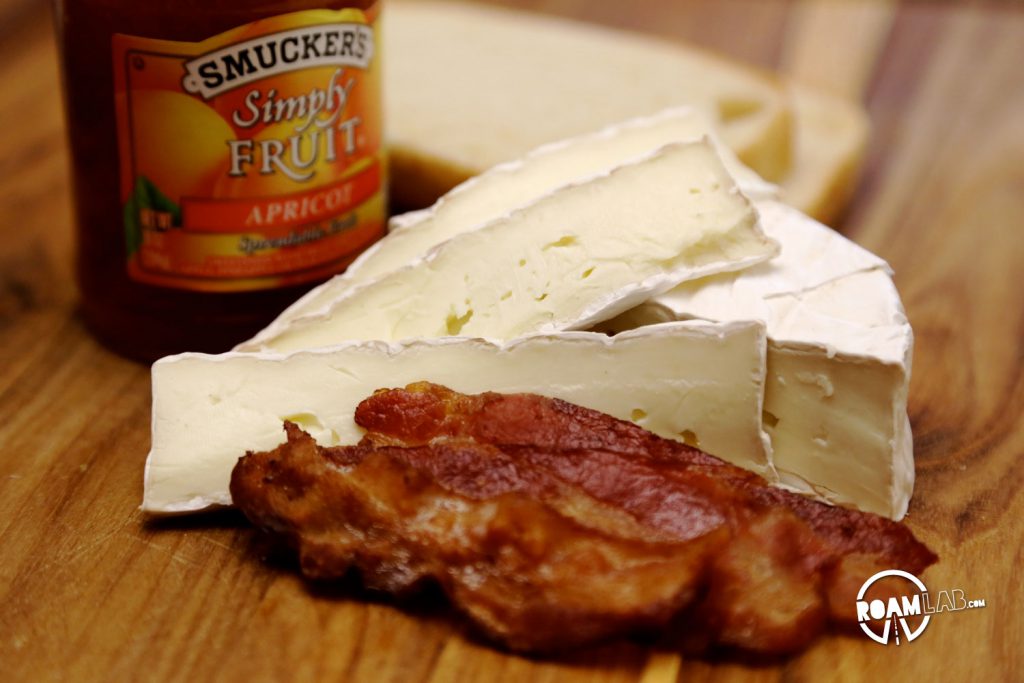 Glamper’s Bacon Brie Apricot Toasted Sandwich