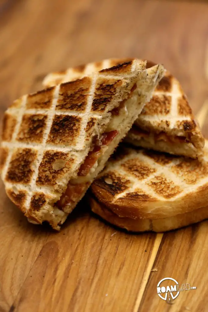 Nothing like a toasted Glamper’s Bacon Brie Apricot Toasted Sandwich for an easy and gratifying meal.