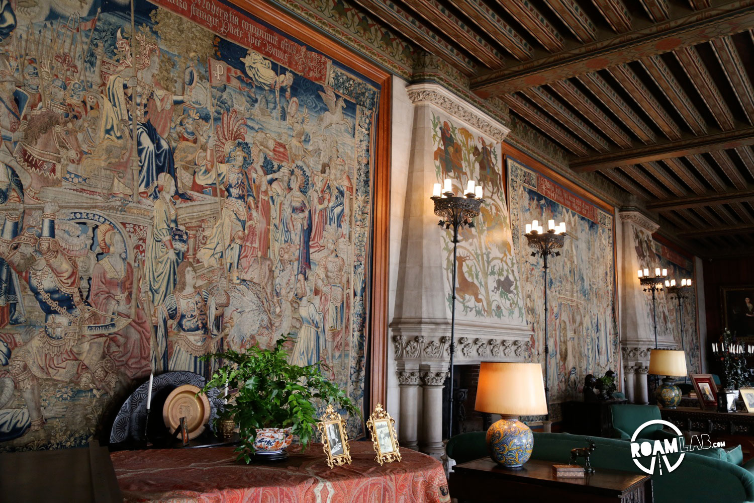 Intricate tapestries on the walls of the Biltmore depict some pretty bizarre scenes from the Bible.