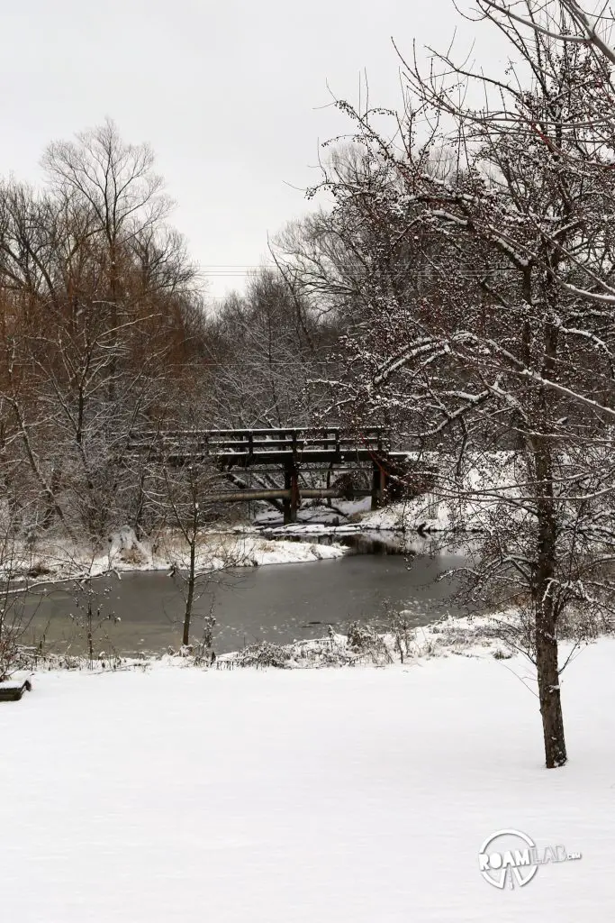 I tend to avoid freezing temperatures. Perhaps that what makes a frozen pond and snow covered bridge so charming. Or perhaps it is distant memories of songs of snow.