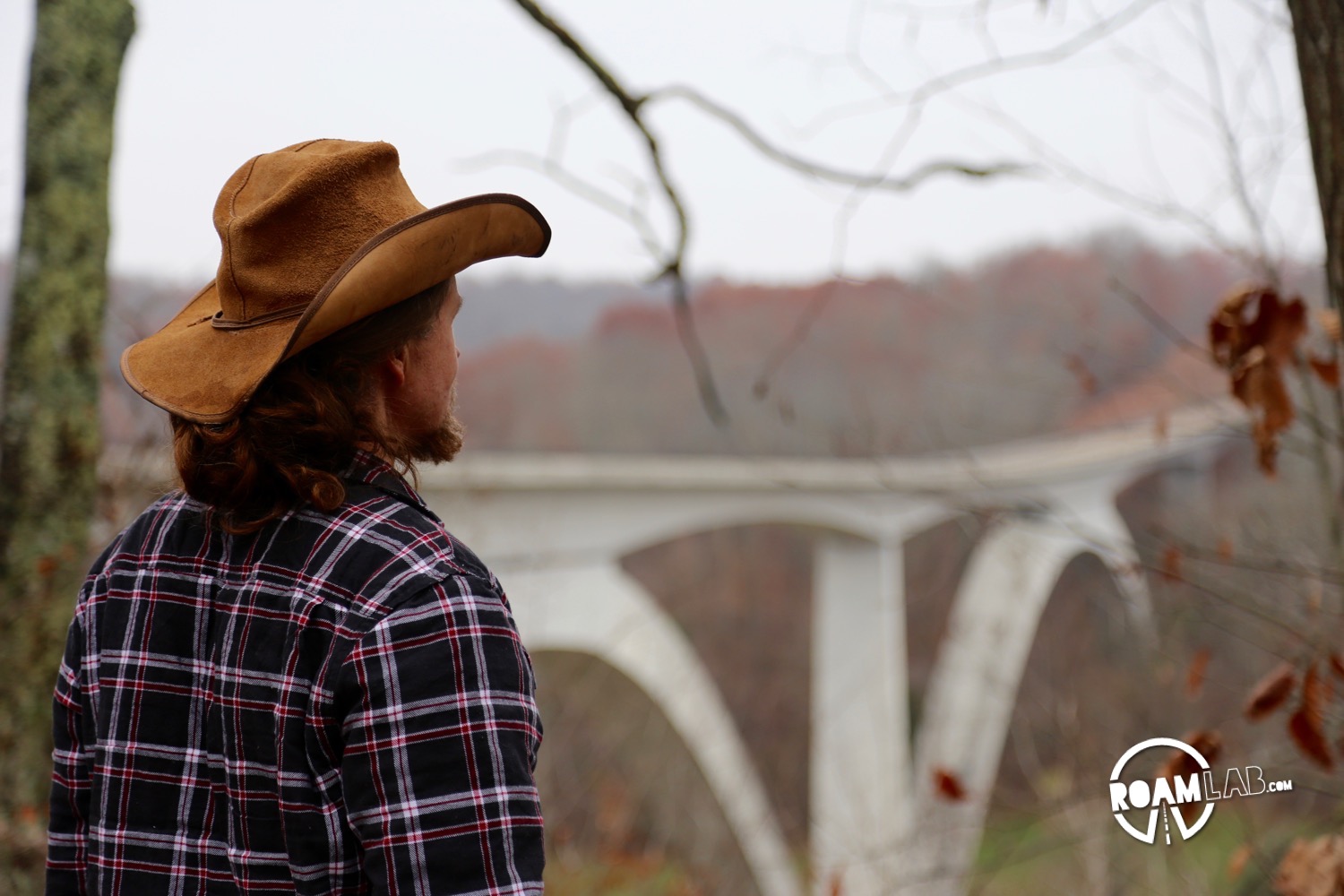 Overlooking the Double Arch Bridge along the Natchez Trace Parkway.