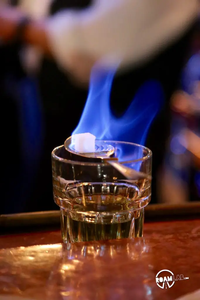 Our first drink of the night was at one of New Orlean's premier stops, Jean Laffitte's Old Absinthe House—open since 1807.