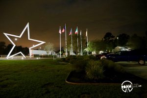 We rolled into Texas late at night and crashed outside of Dallas.