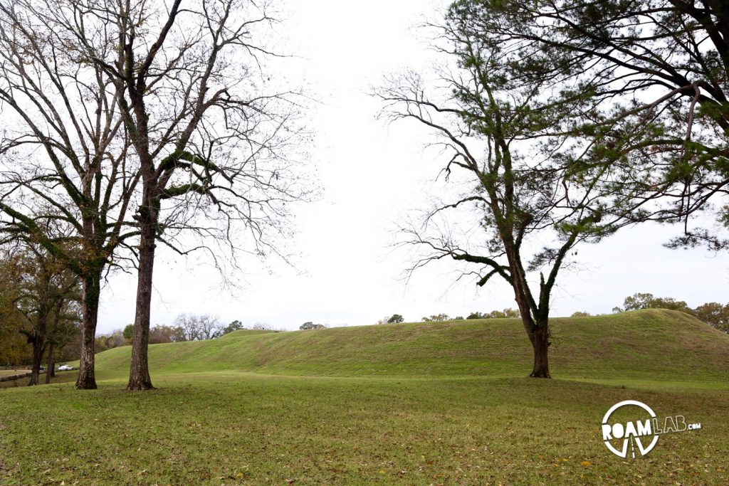 Many mounds dot the Natchez Trace, constructed by ancient stone age tribes.  But none compare the the sheer size of the Emerald Mound.