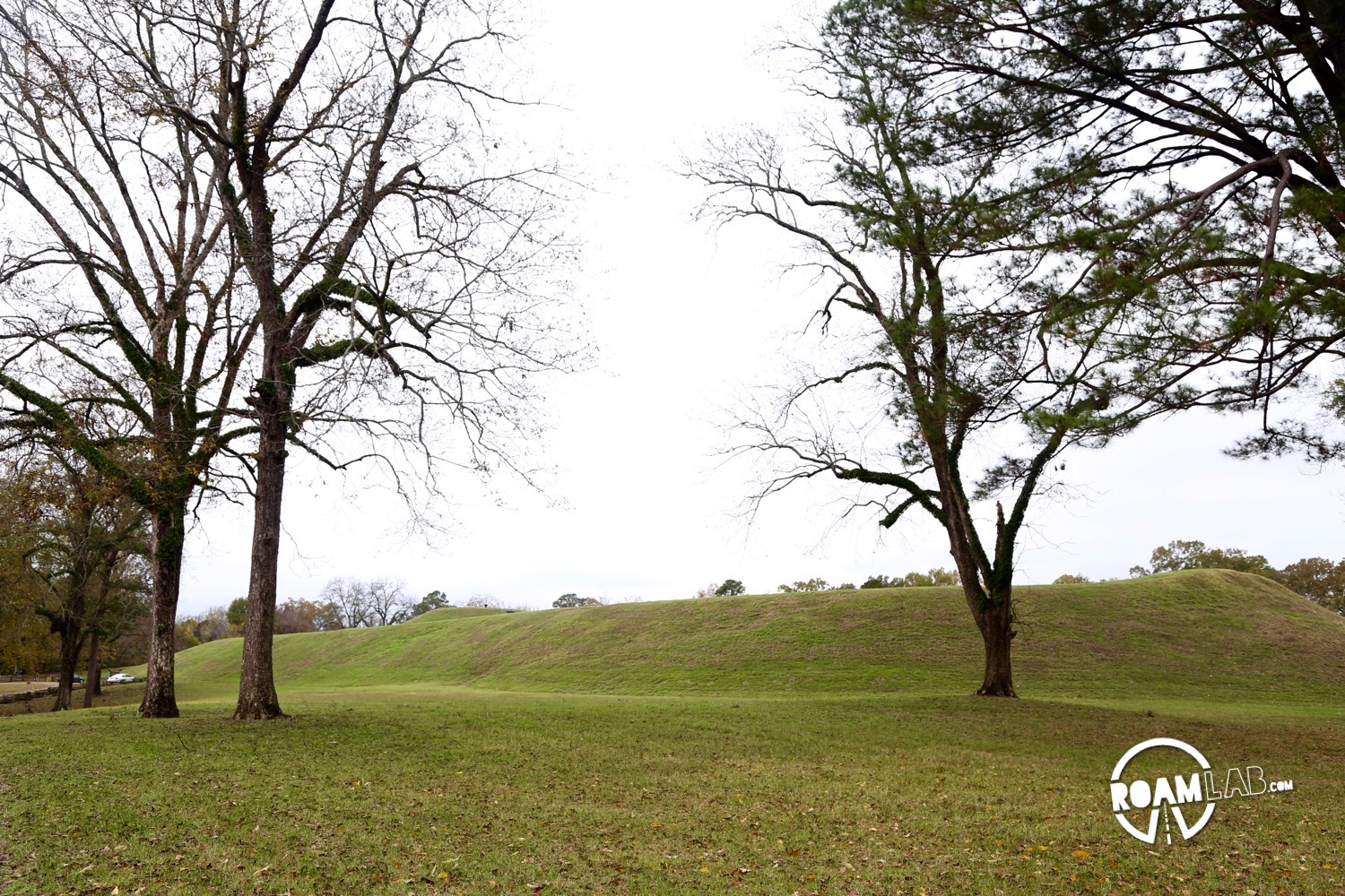 Many mounds dot the Natchez Trace, constructed by ancient stone age tribes. But none compare the the sheer size of the Emerald Mound.