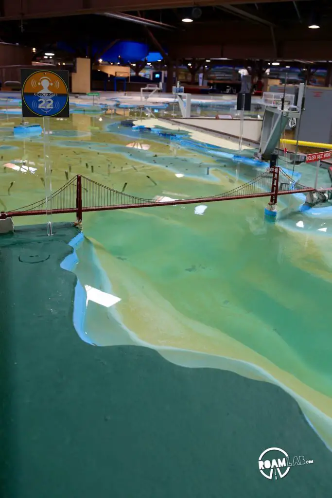I've lived in and around San Francisco long enough to hit the obvious spots. But, done with cable cars, fisherman's wharves, and golden gates, we decided it was time to visit the U.S. Army Corps of Engineers Bay Model.