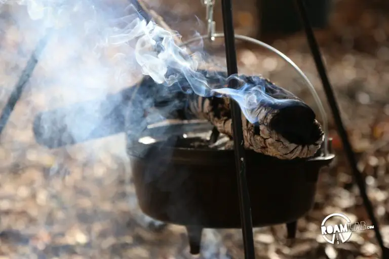 In this year's holiday haul, I got a dutch oven and cooking tripod. Obviously, it meant we had some cooking to do.