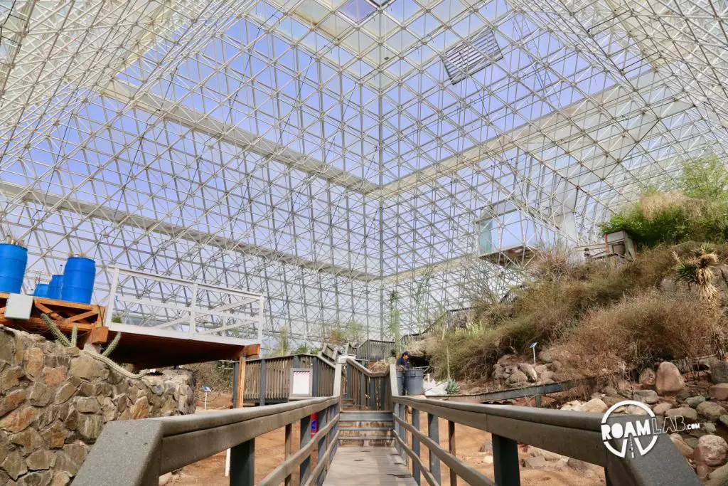 The Biosphere is presented as an early scientific experiment in controlled environmental systems.  What is often overlooked is the apocalyptic cult leader and petroleum heir that conceived and financed the whole endeavor.