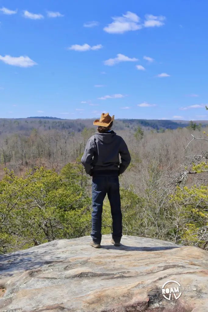 We are visiting Big South Fork National River and Recreation Area, straddling the Tennessee and Kentucky border for a weekend of camping, cooking, and hiking with friends and we are taking Duluth Trading Co. along for the ride. #Spon