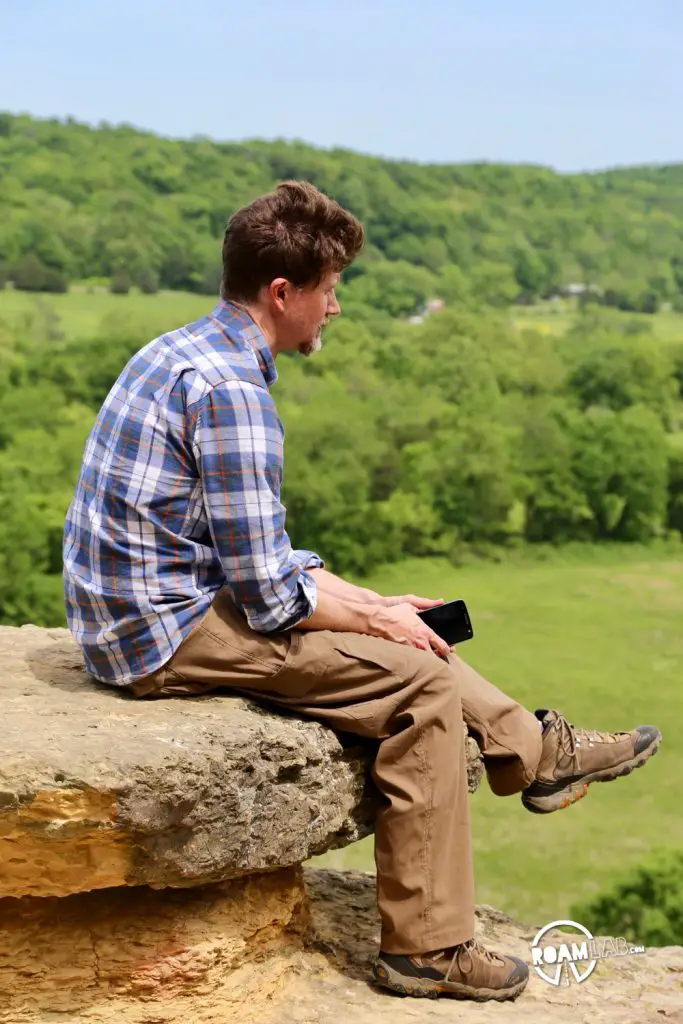 Harpeth River State Park is composed of an archipelago of public islands in a sea of private land. Hiking to the top of the Harpeth River Narrows reveals miles of emerald green farm land as far as the eye can see.