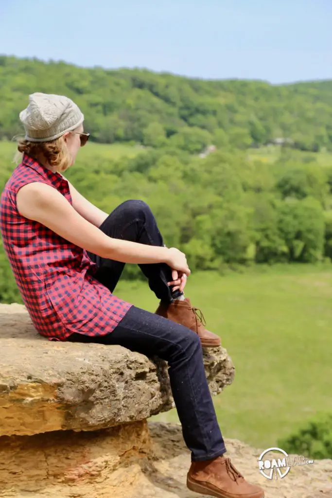 Harpeth River State Park is composed of an archipelago of public islands in a sea of private land. Hiking to the top of the Harpeth River Narrows reveals miles of emerald green farm land as far as the eye can see.