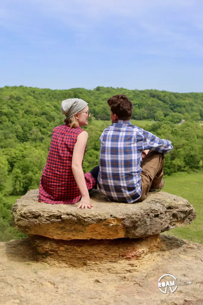 Harpeth River State Park is composed of an archipelago of public islands in a sea of private land. Hiking to the top of the Harpeth River Narrows reveals miles of emerald green farm land as far as the eye can see.
