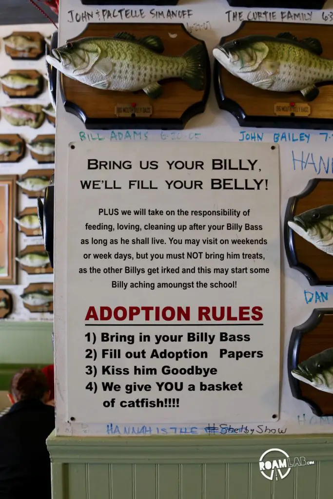 Billy Bass Adoption Center Rules