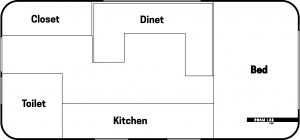 Avion Ultra Truck Camper Original Floorplan