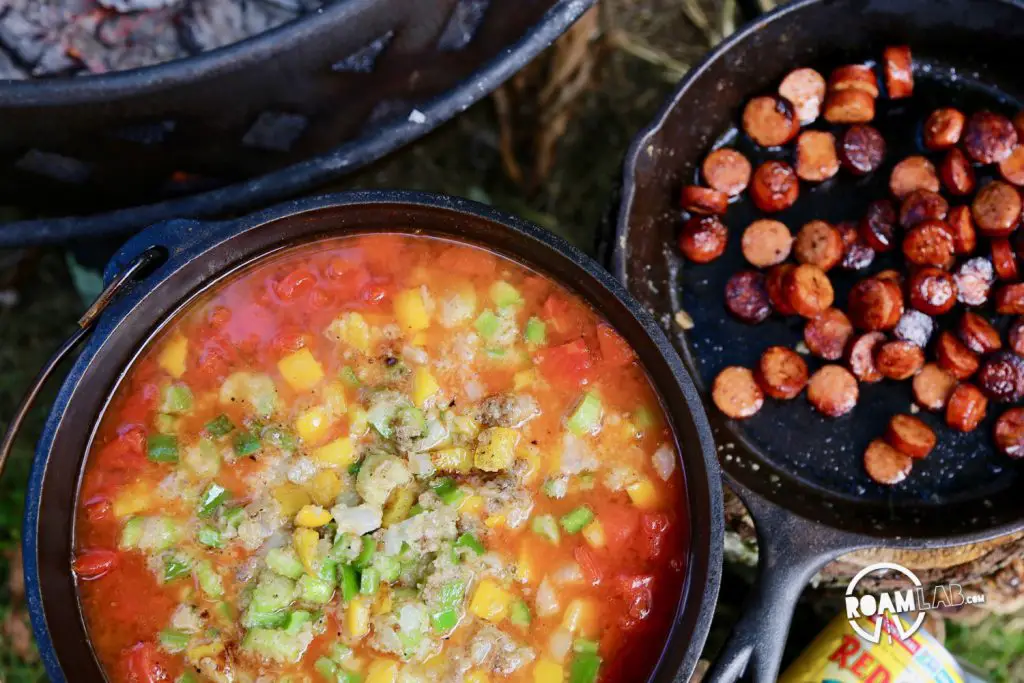 There are so many ways to cook a gumbo.  Some are regional. Some are familial. Mine is practical.  After traveling through Louisiana and our Great Gumbo Excursion last year in New Orleans, it is time to make Roam Lab's Campfire Gumbo.