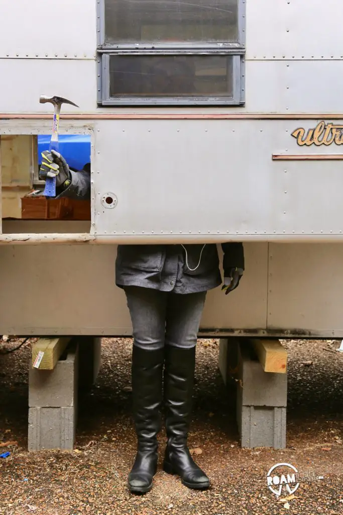 Having the wings out of the camper is rather surreal.