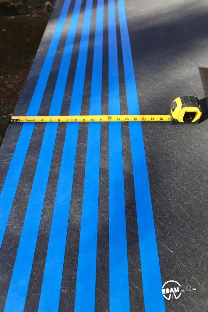 The floor is not flat. At least, not the floor that supports the camper in the bed of the truck. This is raised on rails that allow for drainage. We are reproducing the original wood rails in our customary fiberglass composite material.