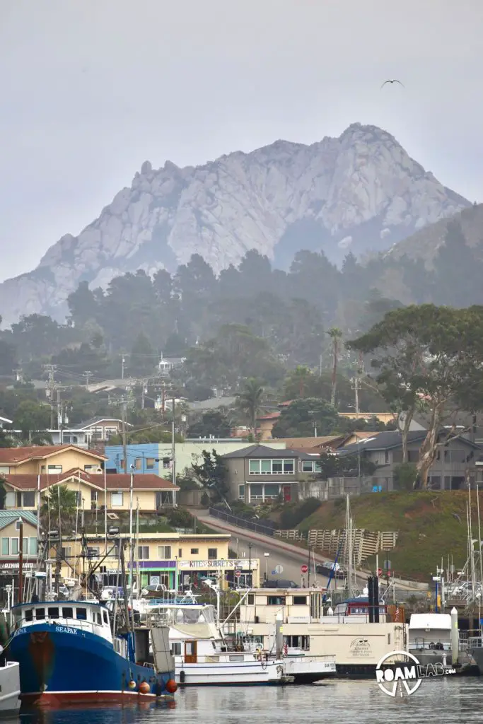 A view of Morro Bay from Morro Rock.