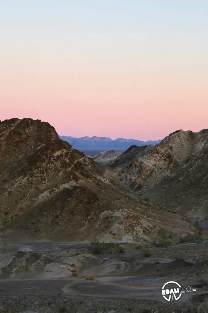 Sunrise over the Cargo Muchacho Mountains