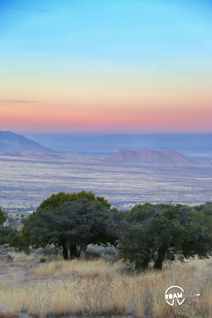 Sunset at Aguirre Spring Campground