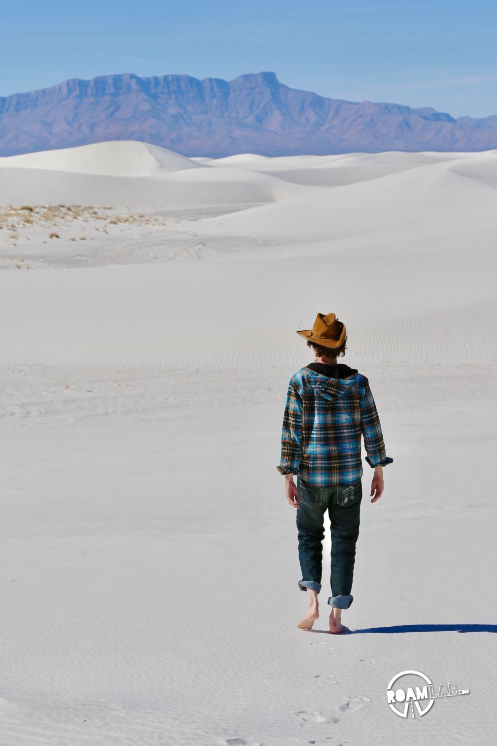 Hiking the dunes of White Sands National Monument