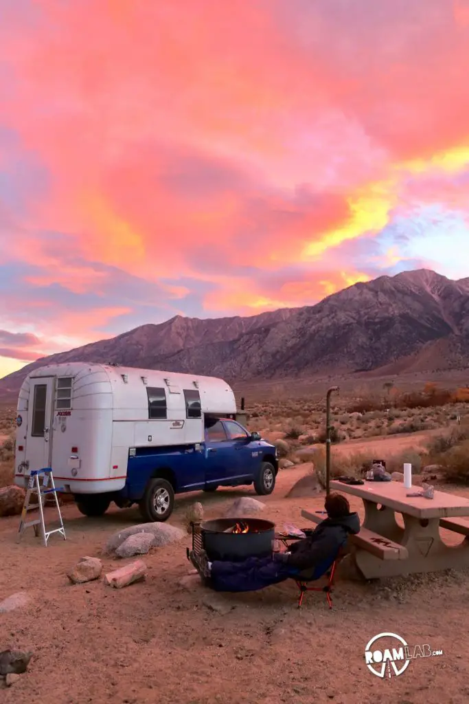 A Cotton Candy Sunrise, Overlanding On Movie Road, And Campfire Cooking In The Alabama Hills - Lone Pine, California