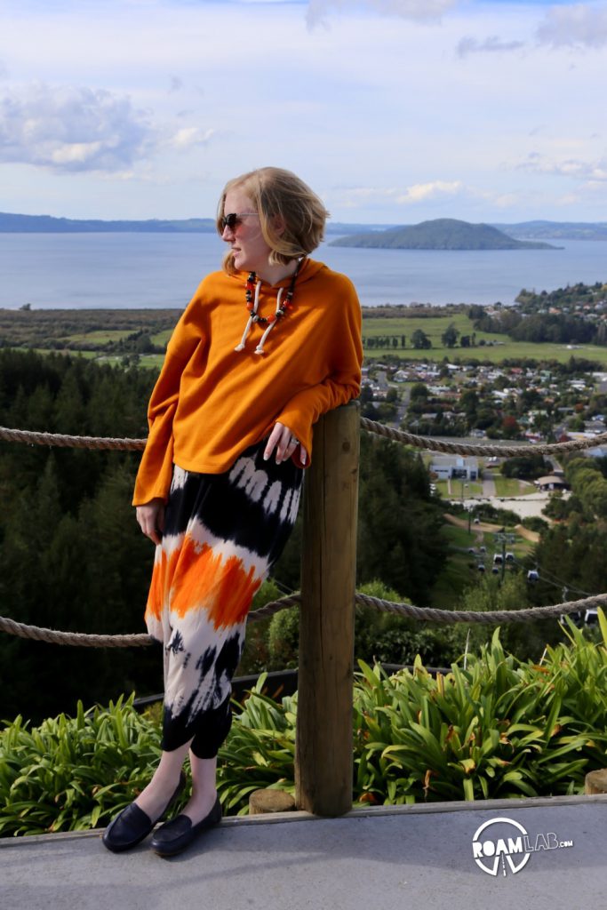 Te Puia geothermal geysers, lunch and a vista from Skyline Rotorua, and dinner at a Maouri village In Rotorua, New Zealand