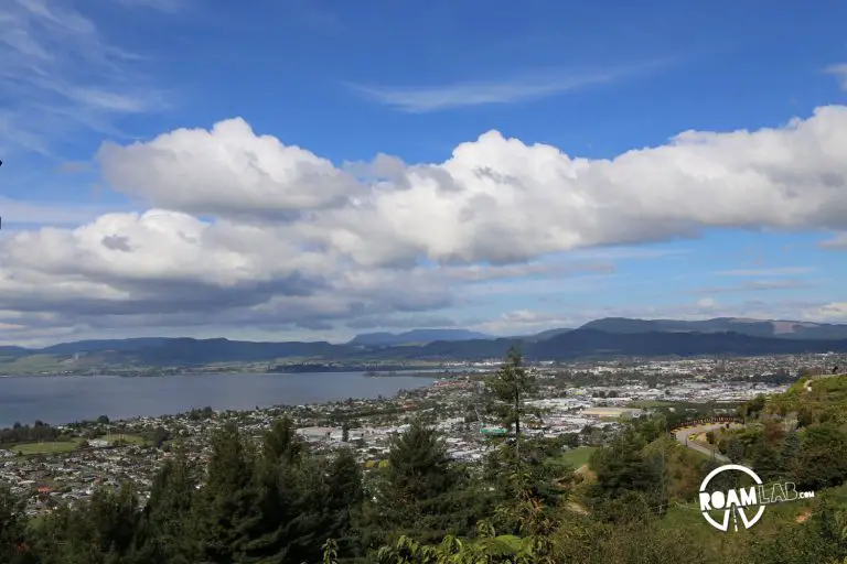 Te Puia geothermal geysers, lunch and a vista from Skyline Rotorua, and dinner at a Maouri village In Rotorua, New Zealand