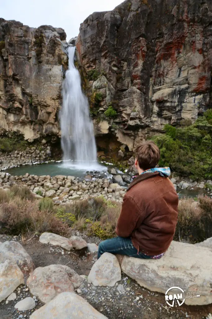 When inclement weather nixes our plans to hike the iconic Tongariro Alpine Crossing, we race the rain to hike the 4-mile Taranaki Falls Track.