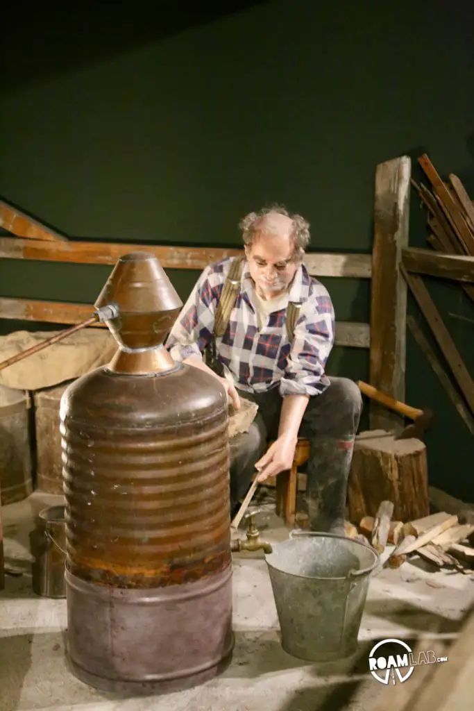 Celebrating New Zealand industry, both legal and illicit with cows and sheep on the farm and exploring the Hokonui Moonshine Museum in Gore.