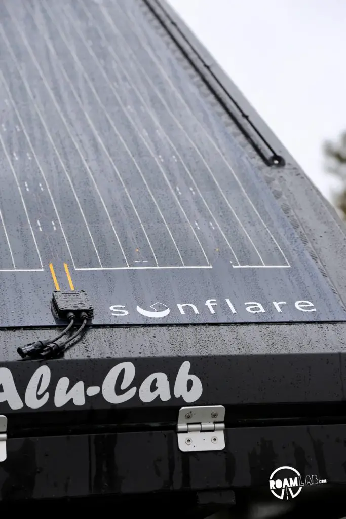 Flexible solar panel at the Overland Expo East 2018