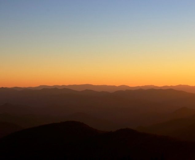 Sunset Over the Great Smoky Mountains National Park