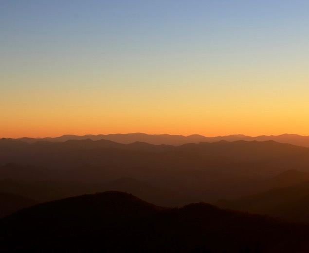 Sunset Over the Great Smoky Mountains National Park
