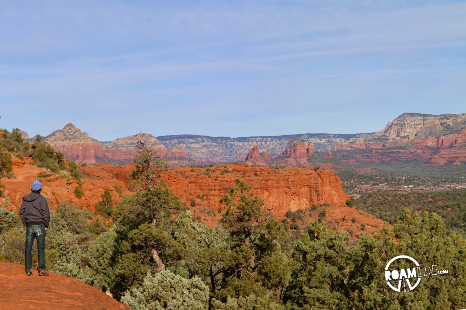 Taking in the view along Broken Arrow.