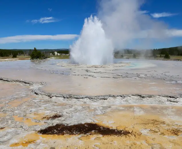 Great Fountain Geyser in Yellowstone National Park