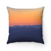 Sunset Over The Great Smoky Mountains <span>Square Pillow</span>