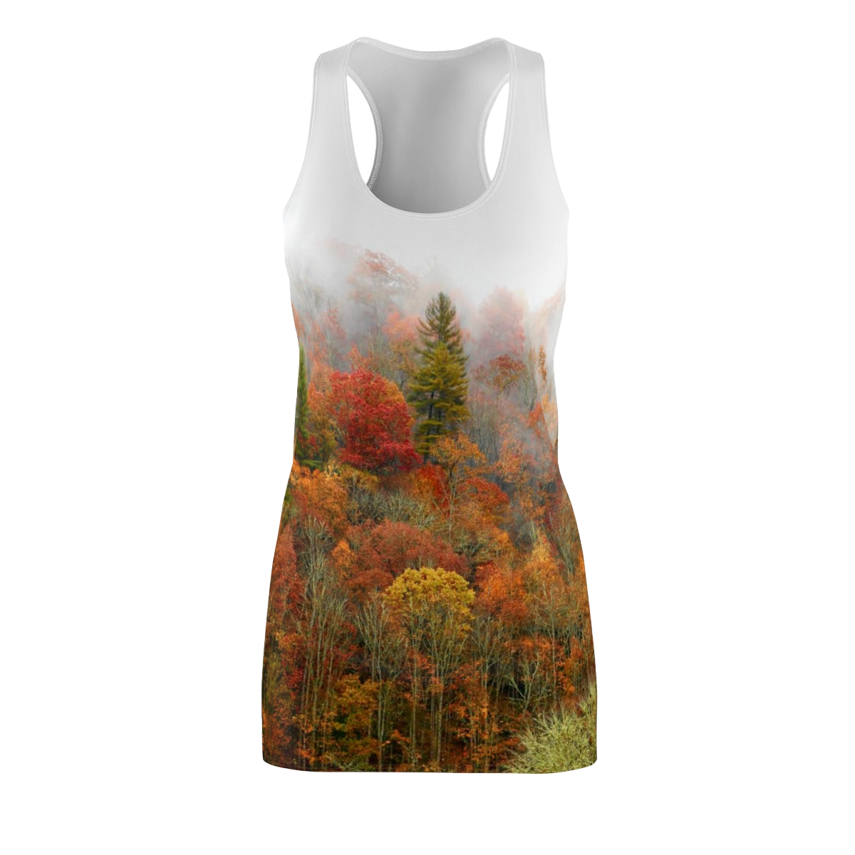 North Carolina Fall <span>Women's Racerback Dress</span>